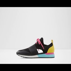 Nwt aldo multi colored open side sneaker shoe